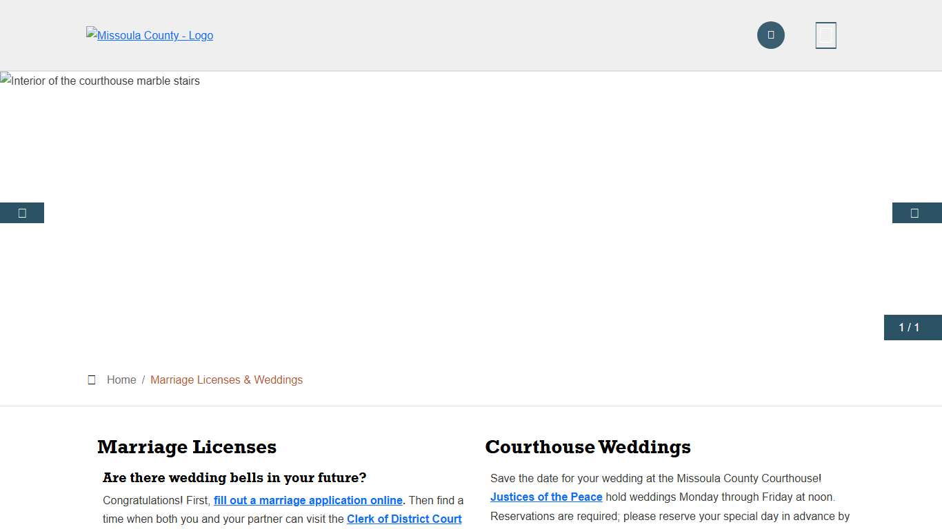 Missoula County - Official Website - Marriage Licenses & Weddings Missoula County, MT